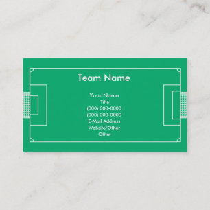 Carte De Visite Terrain de football