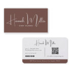 Terre cuite | Code QR minimaliste élégant moderne