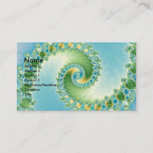Carte De Visite Tête de fidèle - Art fractal