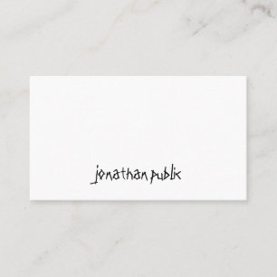 Carte De Visite Texte à la main Professional Simple Modern Cool