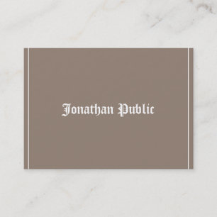 Carte De Visite Texte Classique Design élégant Professionnel Luxe