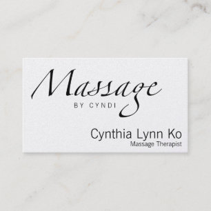 Carte De Visite Texte de massage