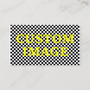 Carte De Visite Texte fait sur commande d'image et de coutume