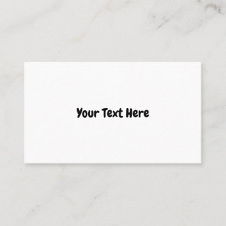 Carte De Visite Texte personnalisé
