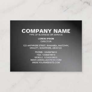 Carte De Visite Texte simple 06 - Clôture - Gris