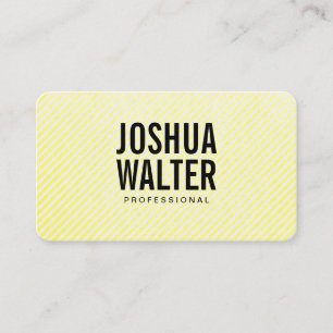 Carte De Visite Texte simple en gras Texture jaune