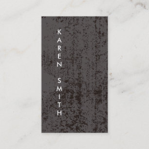 Carte De Visite Texte vertical Style moderne Grunge