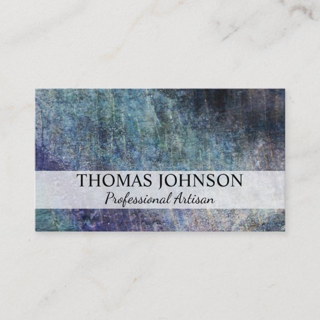 Carte De Visite Texture | Artiste (Devant)