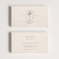 Carte de visite texturé beige minimal
