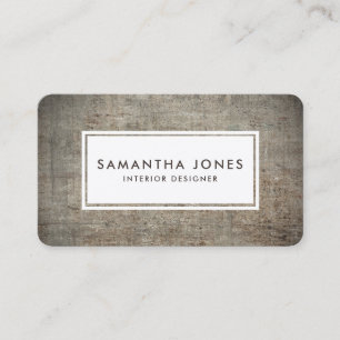 Carte De Visite Texture Béton Simple Design Moderne
