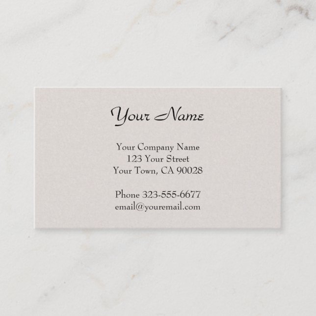 Carte De Visite Texture blanche cassée (Devant)