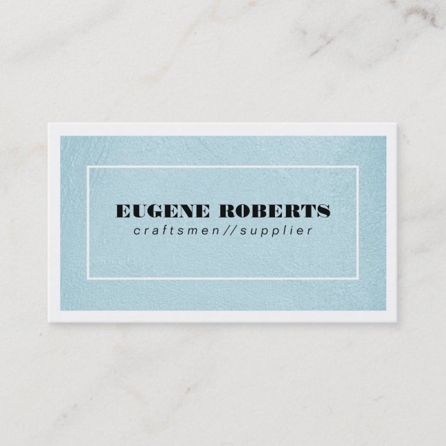 Carte De Visite Texture bleu / Bordure 2 (Devant)