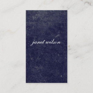Carte De Visite texture bleue chic