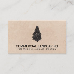 Carte De Visite Texture Brown Arbre Jardinage Paysage