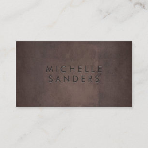 Carte De Visite Texture Brown lisse   Arrière - plan simple