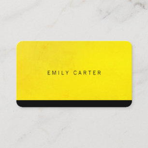 Carte De Visite Texture Coloré Minimaliste et Garniture Noire