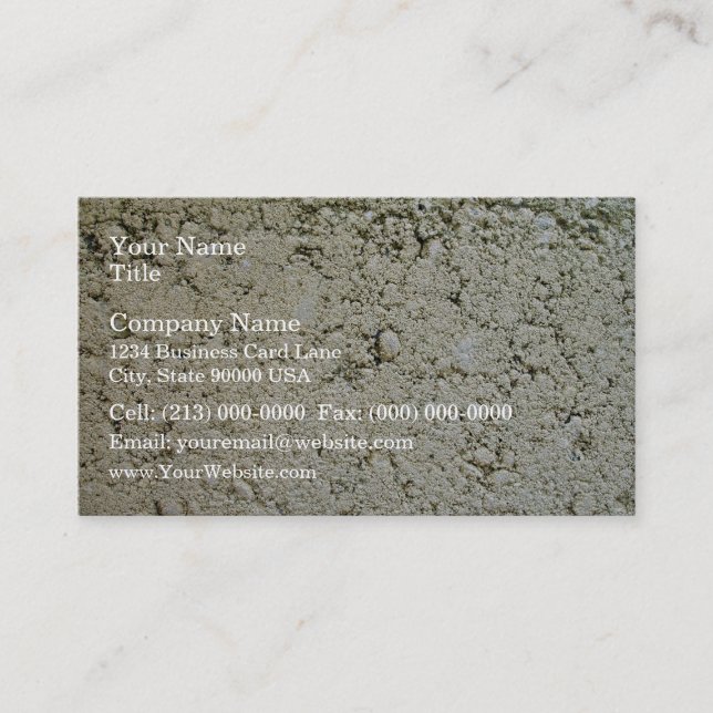 Carte De Visite Texture de béton de chaux (Devant)