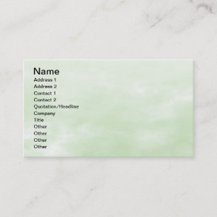 Carte De Visite Texture de ciel - vert clair