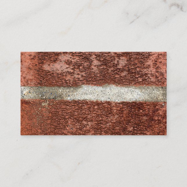 Carte De Visite Texture de ciment en béton de mur de briques rouge (Devant)