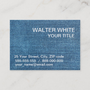 Carte De Visite Texture de jeans