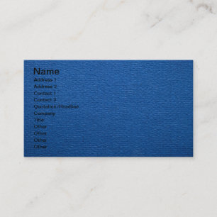 Carte De Visite Texture de papier bleu pour l'arrière - plan