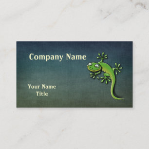 Carte De Visite Texture de toile foncée de Gecko