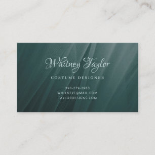 Carte De Visite Texture de Tulle turquoise