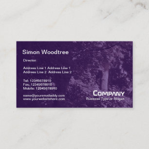 Carte De Visite Texture des arbres - Violet