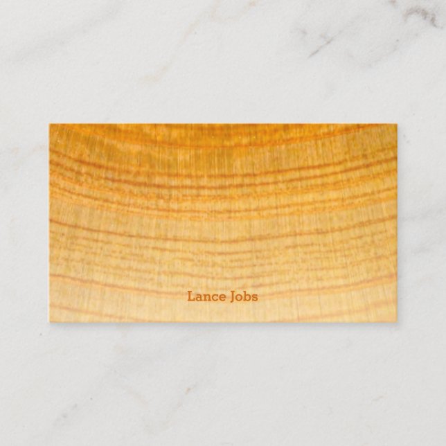 Carte De Visite Texture du bois de Cypress (Devant)