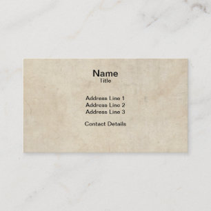 Carte De Visite Texture du parchemin