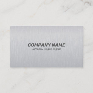 Carte De Visite Texture en aluminium brossé gris clair