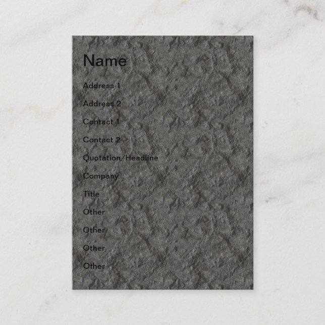Carte De Visite Texture en béton (Devant)