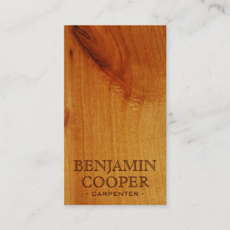 Carte De Visite Texture en bois - style F