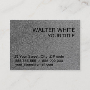 Carte De Visite Texture en cuir