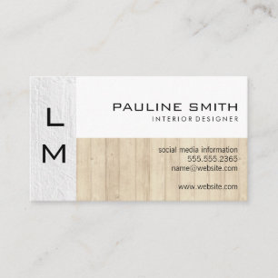 Carte De Visite Texture et bois