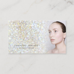 Carte De Visite texture faux parties scintillant esthétique ・