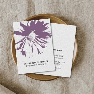 Carte De Visite Texture florale moderne et élégante Cosmetologue v