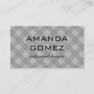 Carte De Visite Texture gris Jacquard