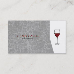 Carte De Visite Texture Gris / Verre à vin