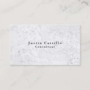 Carte De Visite Texture grise élégante simple simple de mur