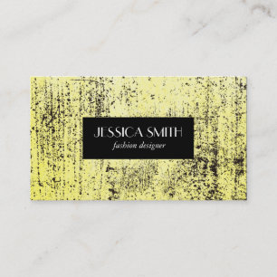 Carte De Visite Texture Jaune Grunge