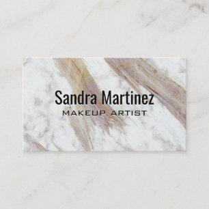 Carte De Visite Texture Marbre blanc