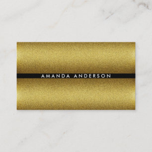 Carte De Visite Texture minimaliste de Parties scintillant d'or