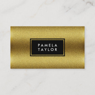 Carte De Visite Texture moderne contemporaine de Lux Or