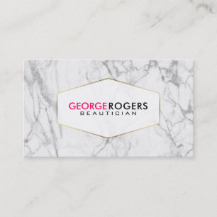 Carte De Visite Texture moderne en marbre gris