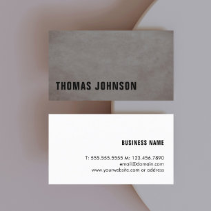 Carte De Visite Texture moderne Gris Gras