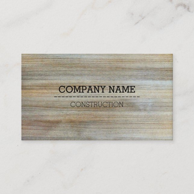 Carte De Visite Texture moderne professionnelle du grain de bois # (Devant)