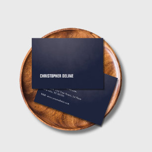 Carte De Visite Texture moderne simple et élégante Bleu BlancConsu