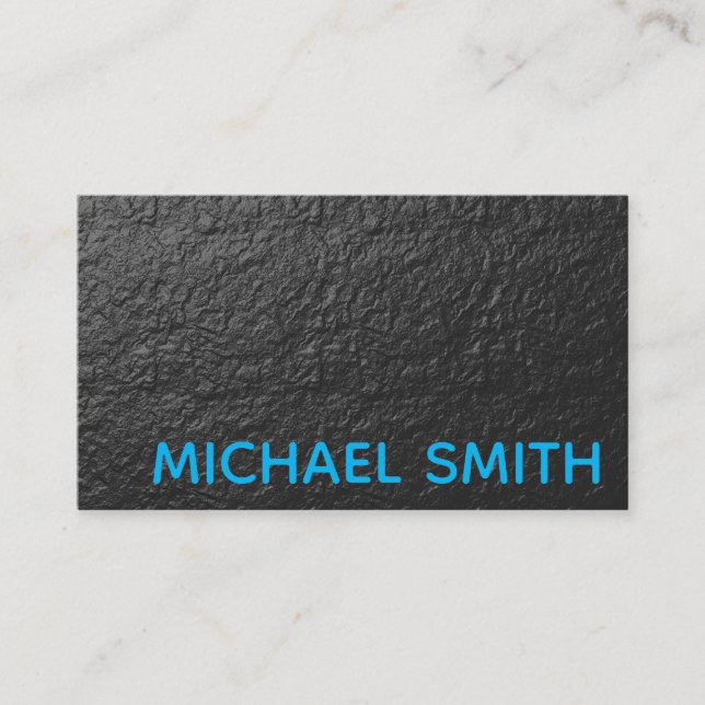 Carte De Visite Texture murale gris bleu (Devant)