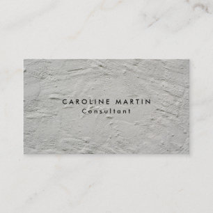 Carte De Visite Texture murale grise Plain Moderne Feminine
